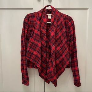 Levi’s Red/Black Flannel Lightweight Jacket Size Small